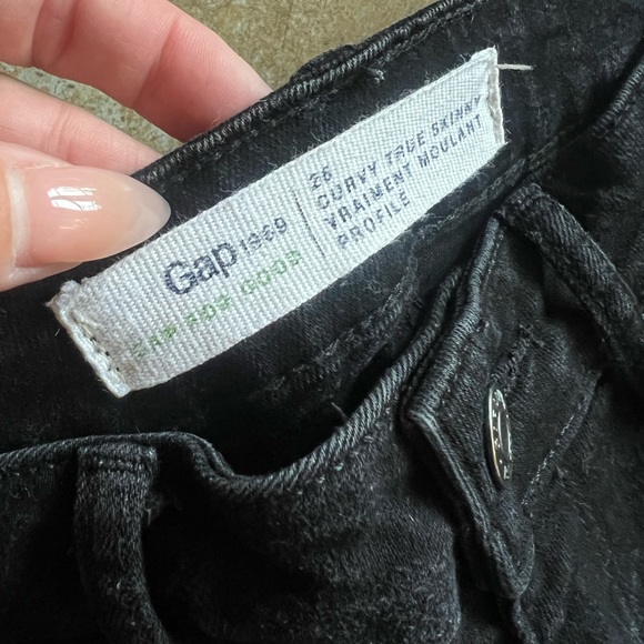 Gap Curvy Skinny black jeans so 26 - Picture 4 of 6